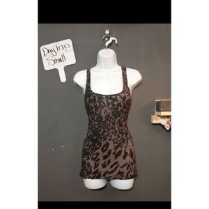 Daytrip sparkly animal print top small